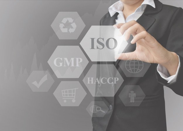 businesswoman-presentation-food-system-industries-iso-gmp-haccp_41124-135